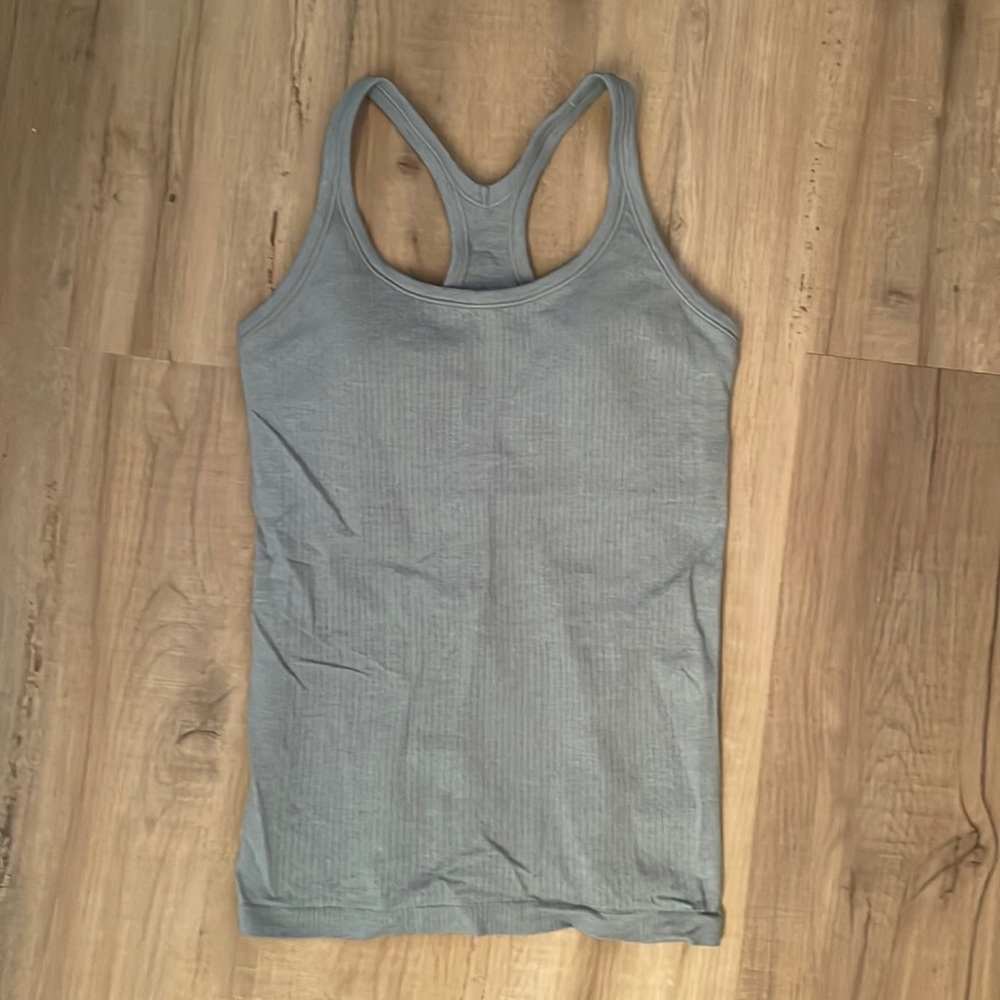 Lululemon Ebb to Street tank - light blue, size 8